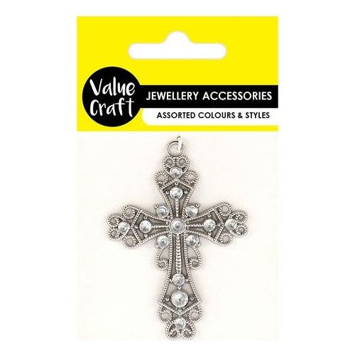 Jewellery Finding Crucifix Silver - Dollars and Sense