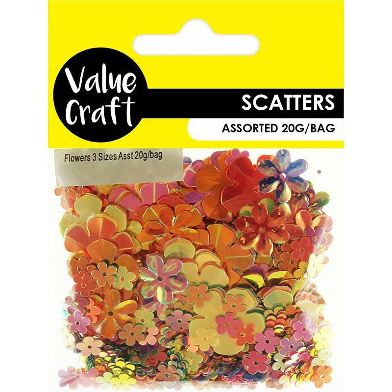 Flower Scatters Holographic Assorted - 20g - Dollars and Sense