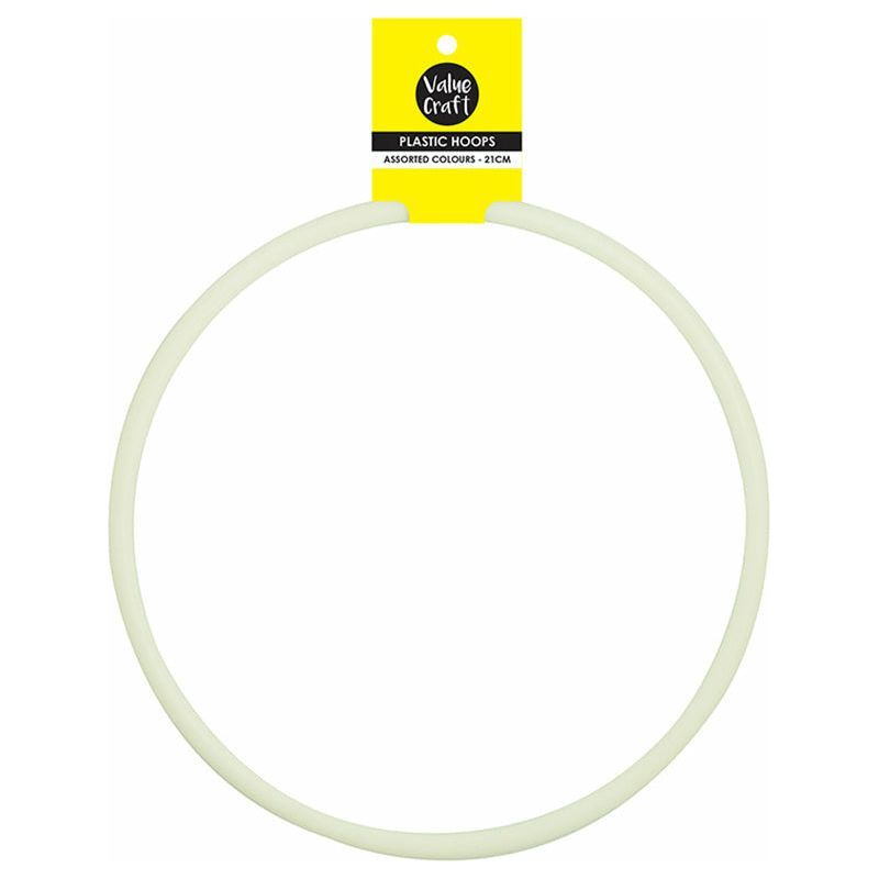 Hoop Plastic Off-White - 21cm - Dollars and Sense
