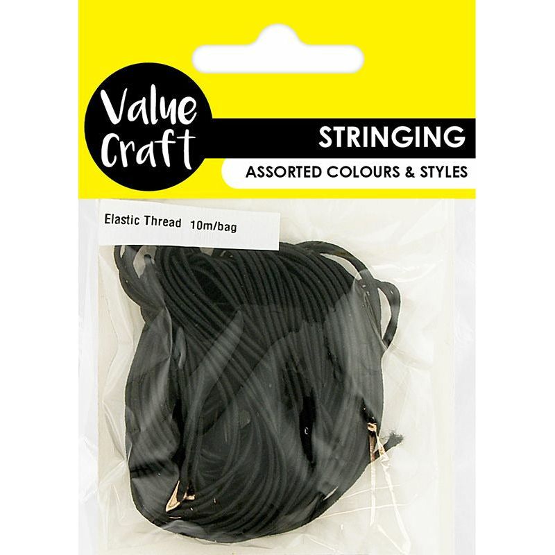 Elastic Thread Black - 10m - Dollars and Sense