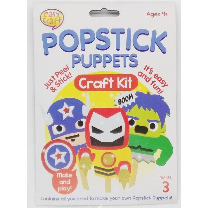 Buy Cheap art & craft online | Lollipop Popstick Puppet Craft Kit 3Pk|  Dollars and Sense cheap and low prices in australia 