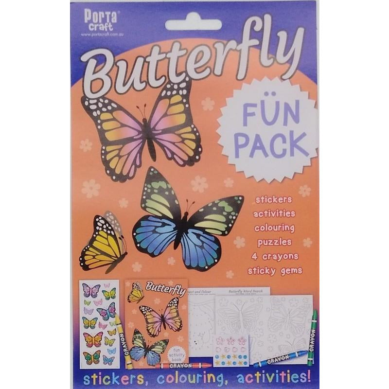 Buy Cheap art & craft online | Butterfly Fun Pack Stickers Colouring and Activities|  Dollars and Sense cheap and low prices in australia 