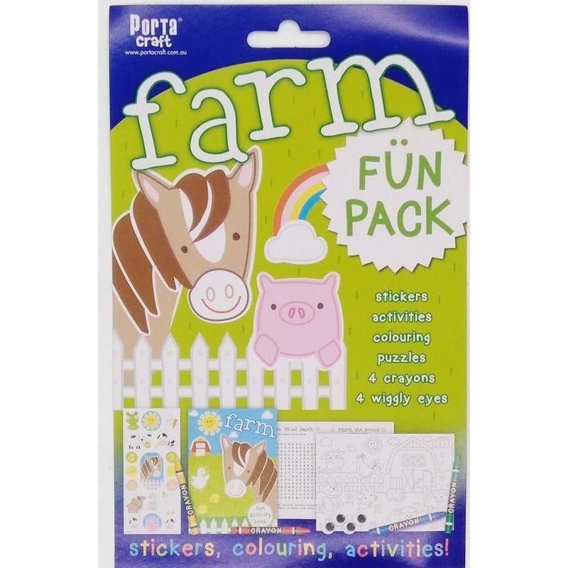 Buy Cheap art & craft online | Farm Fun Pack Stickers Colouring and Activities|  Dollars and Sense cheap and low prices in australia 