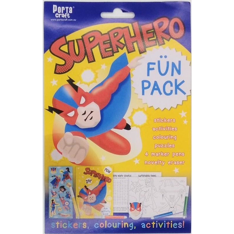 Buy Cheap art & craft online | Superhero Fun Pack Stickers Colouring and Activities|  Dollars and Sense cheap and low prices in australia 