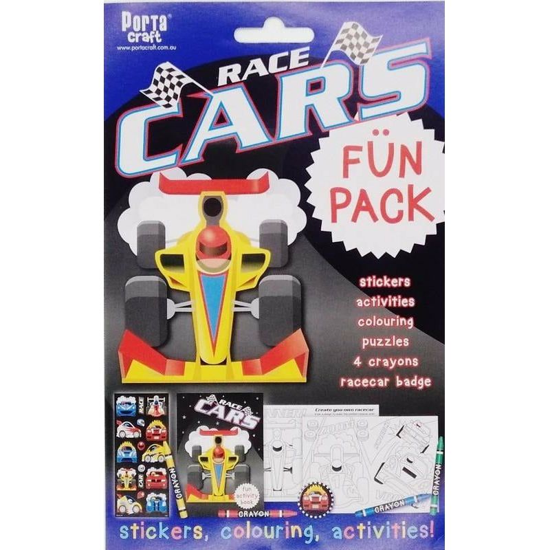 Buy Cheap art & craft online | Race Cars Fun Pack Stickers Colouring and Activities|  Dollars and Sense cheap and low prices in australia 