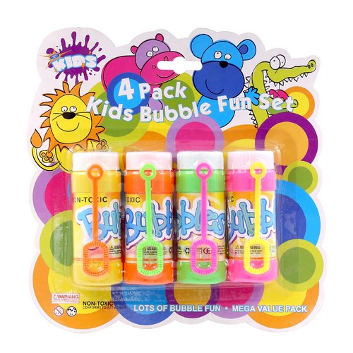 Kids Bubble Fun Set - 4 Pack 1 Piece - Dollars and Sense