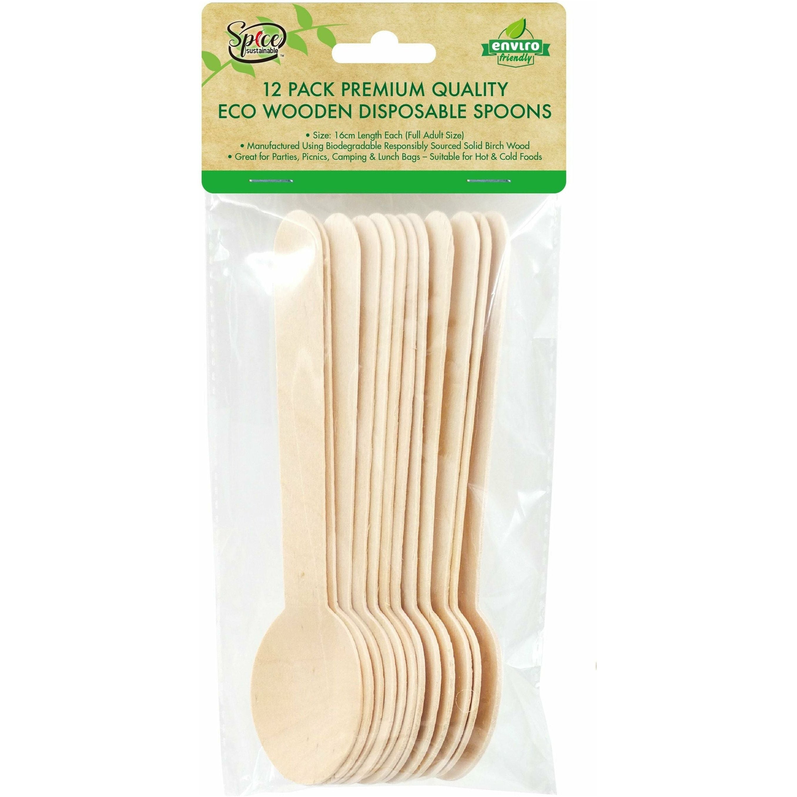 Eco Wooden Cutlery Spoons - Dollars and Sense