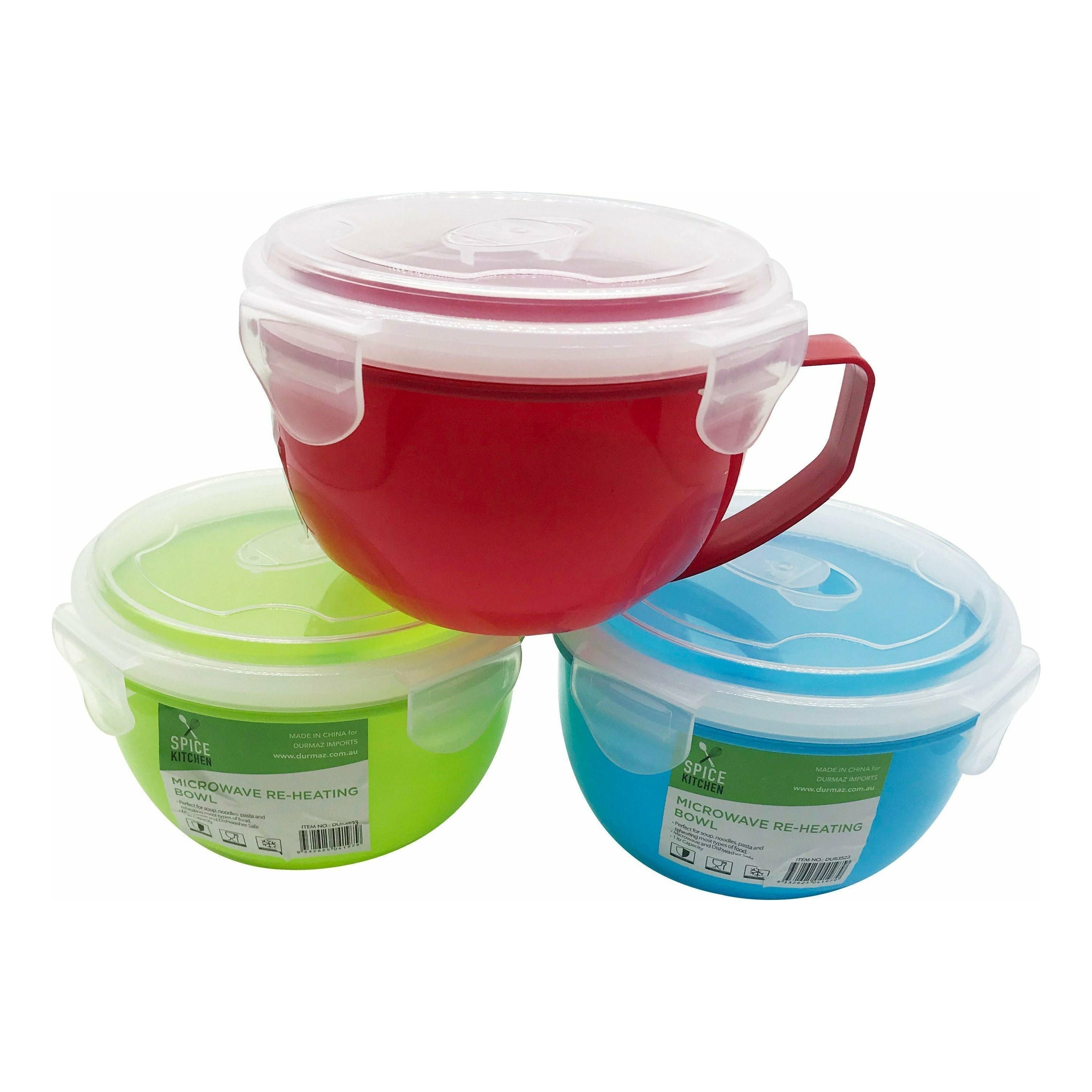 Microwave Reheating Bowl - 1 Litre 1 Piece Assorted - Dollars and Sense