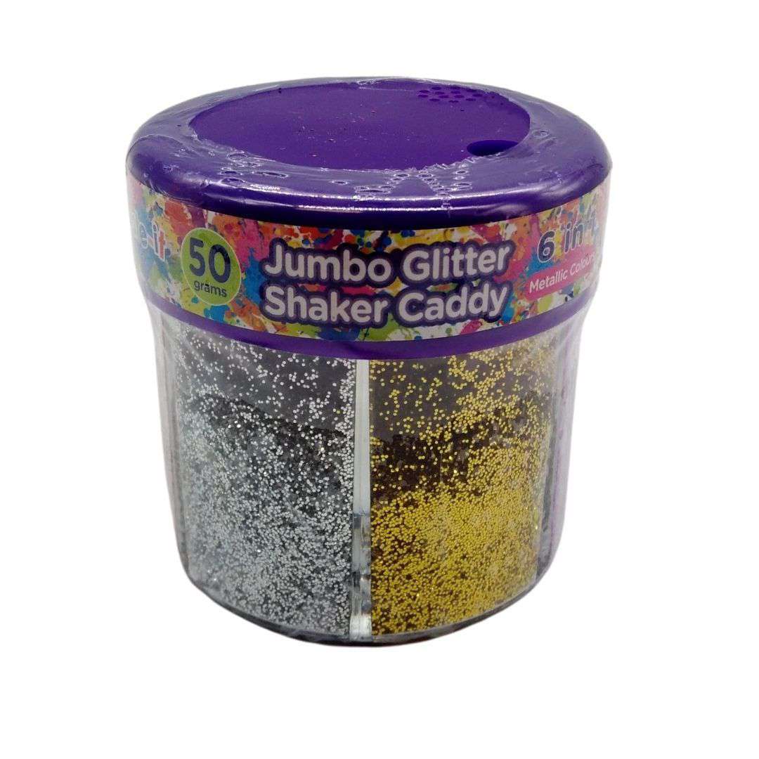 Buy Cheap art & craft online | Jumbo 6 in 1 Craft Glitter Shaker Metallic Series|  Dollars and Sense cheap and low prices in australia 