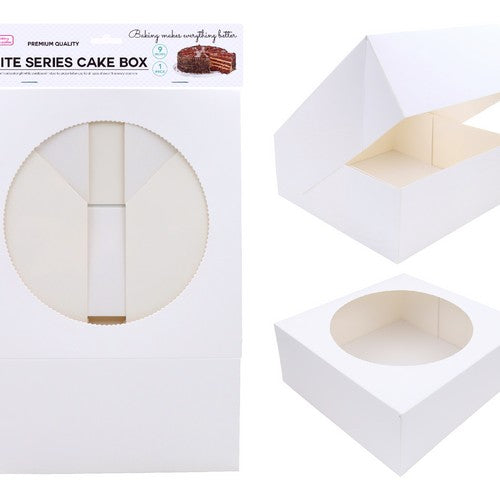 Premium Quality White Series Cake Box - 9 inches 1 Pack 1 Piece - Dollars and Sense