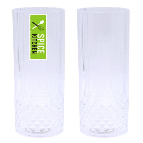 Acrylic Plastic Reusable Tall Drinking Glass - 1 Piece - Dollars and Sense