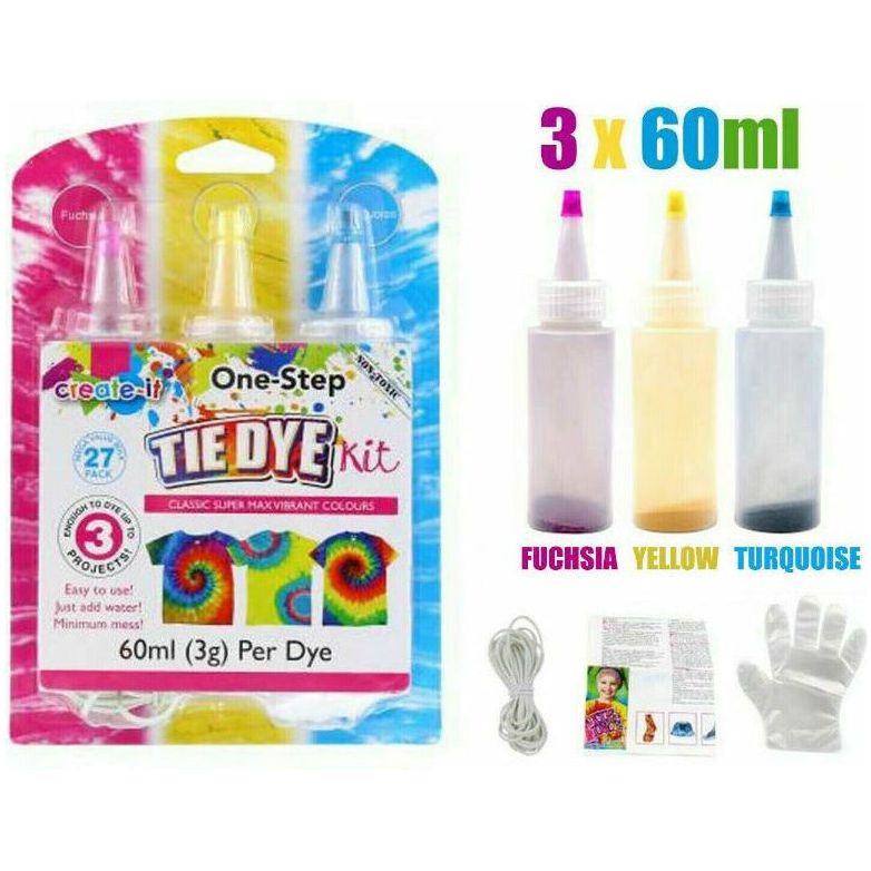 Tie Dye Kit - 3 Pack 60ml 1 Piece - Dollars and Sense