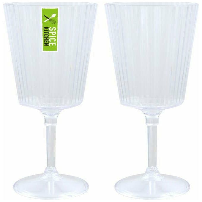Plastic Retro Stripe Series - Wine Glass 400ml - Dollars and Sense