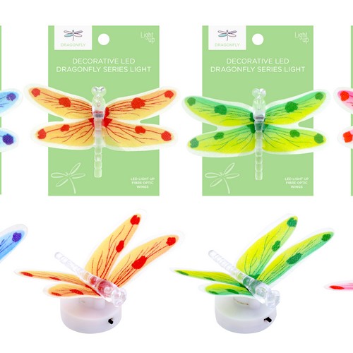 Decorative LED Dragonfly Series Light - 1 Piece Assorted - Dollars and Sense