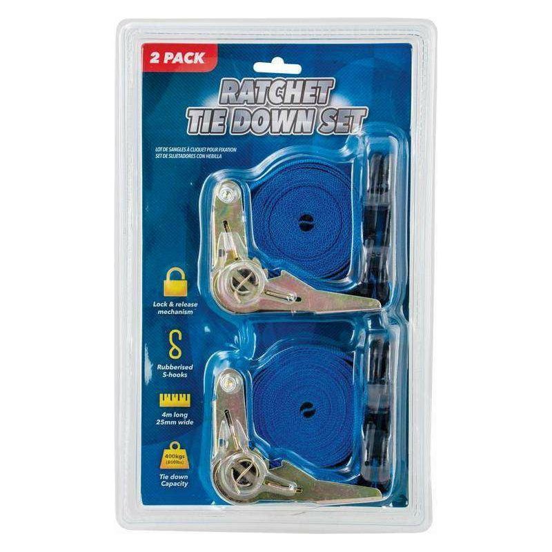 Ratchet Tie Down Set - 2 Pack - Dollars and Sense