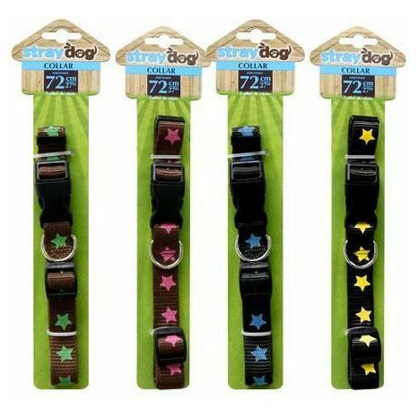 Dog Adjustable Collar Printed - 70cm 1 Piece Assorted - Dollars and Sense