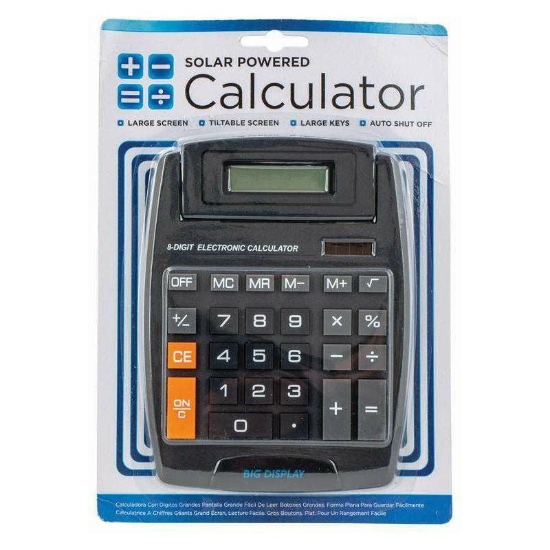 Calculator Big 8 Digit Display - Dollars and Sense