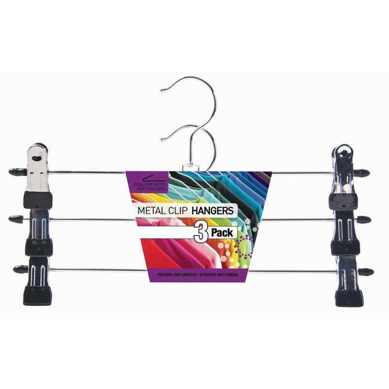 Clip Hanger Chrome 3Pk - Dollars and Sense