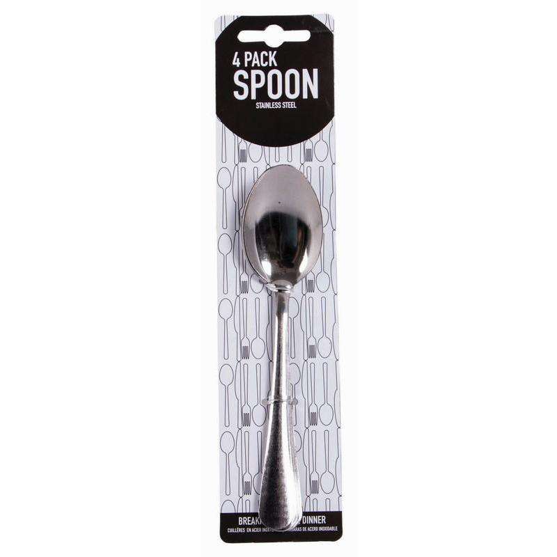 Stainless Steel Spoons 4Pk - Dollars and Sense