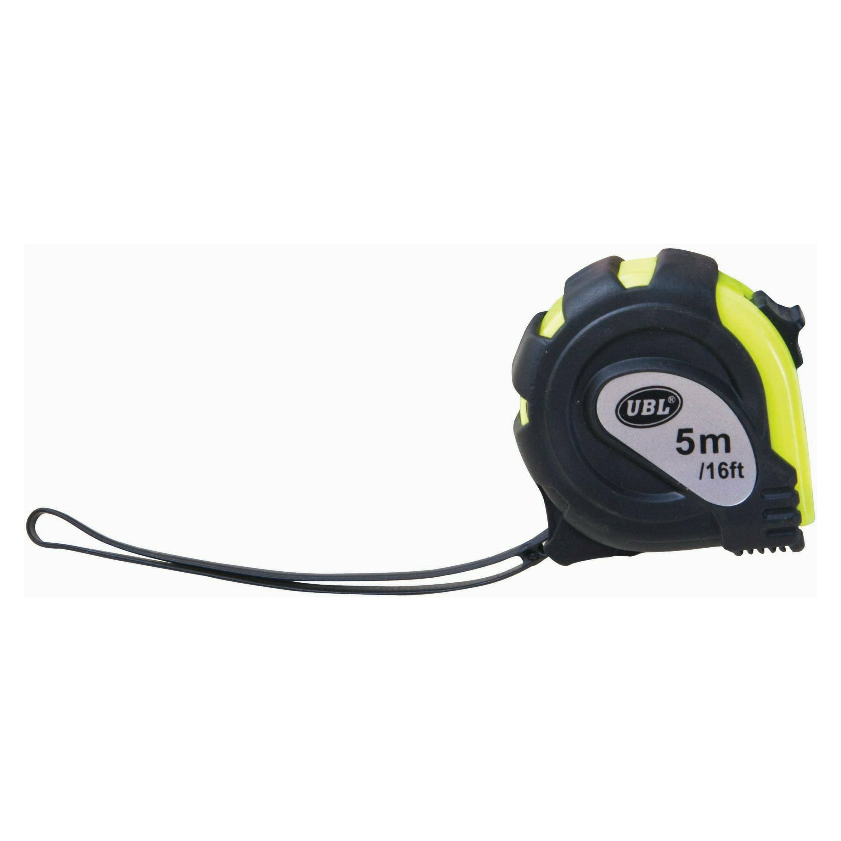 UBL Tape Measure Flouro Rubber Grip - 5m 1 Piece - Dollars and Sense