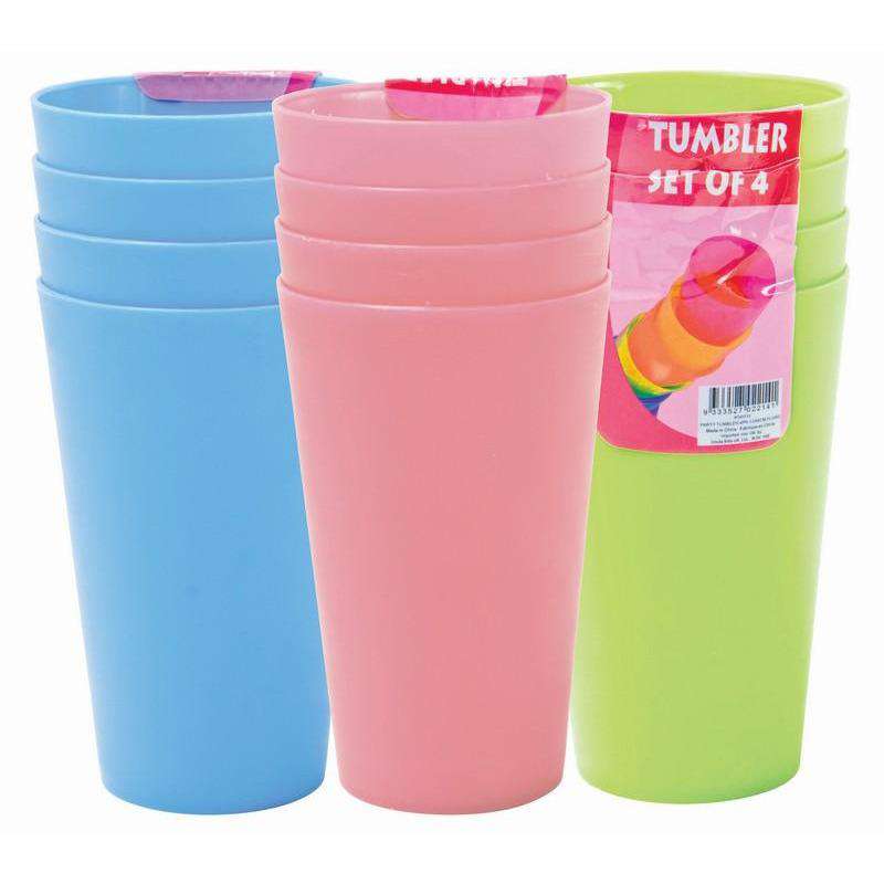 Party Tumblers 3 Asstd 4Pk - Dollars and Sense