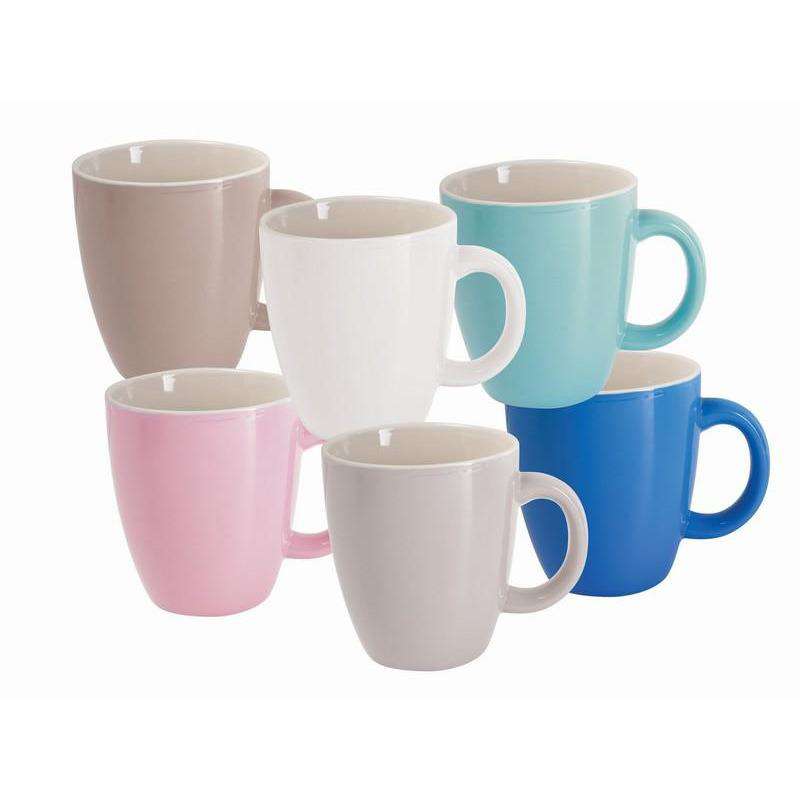 Coffee Mug Porcelain 450ml NO PASTELS avail. see avail colours below - Dollars and Sense