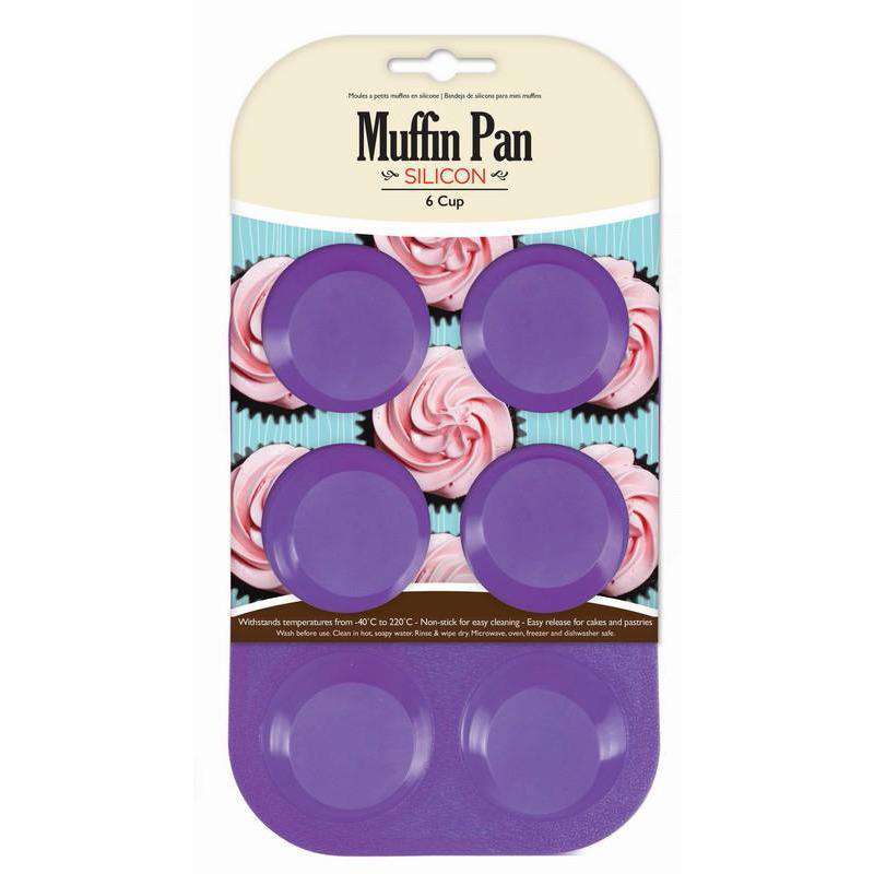 Silicon Muffin Cup Pan 6 Cup - Dollars and Sense