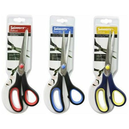 Scissors Soft Rubber Grip Large - 1 Piece Assorted - Dollars and Sense