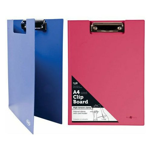 A4 Clip Board with Cover - 1 Piece Assorted - Dollars and Sense