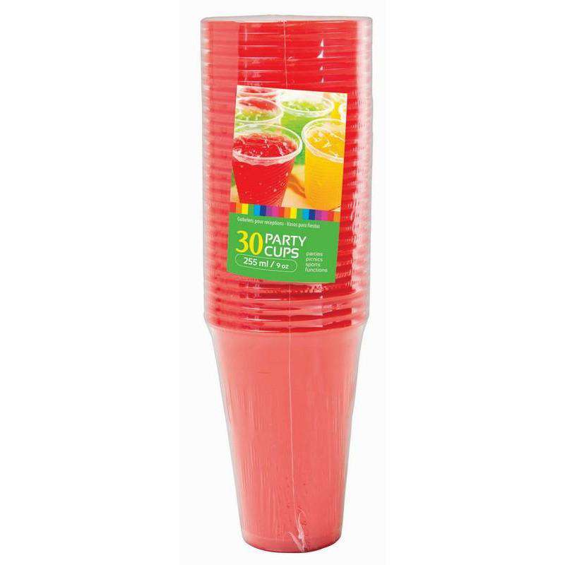 Disposable Cups Coloured 255mL 30 Pk - Dollars and Sense