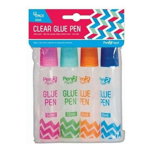 Clear Glue Pen - 50ml 4 Pack - Dollars and Sense