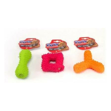 Dog Squeaky and Spikey Latex Toy - 1 Piece Assorted - Dollars and Sense