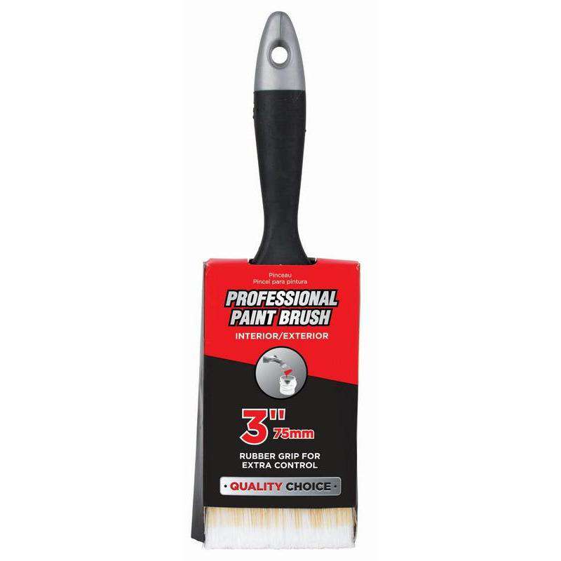 Professional Paint Brush With Rubber Grip - 75mm - Dollars and Sense