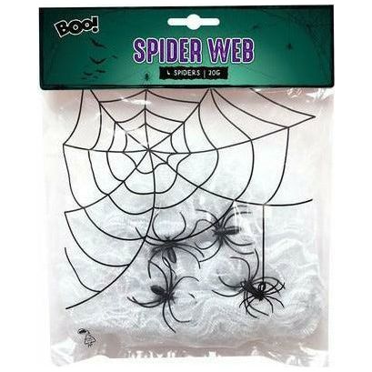 Halloween Spider's Web with 4 Spiders - Dollars and Sense