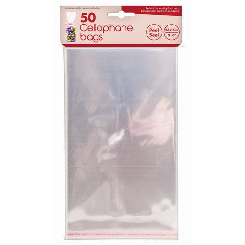 Cellophane Bags - 20x15cm 50 Pack - Dollars and Sense