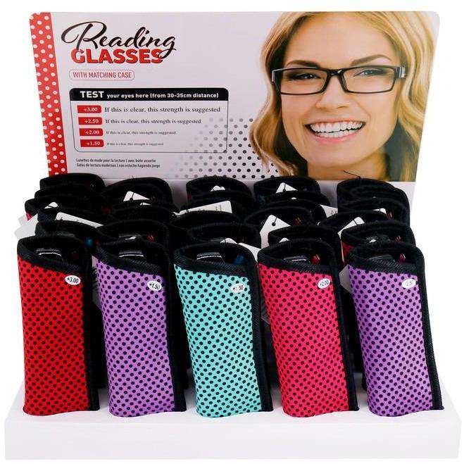 Reading Glasses Ladies with Case - Dollars and Sense