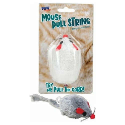 Cat Toy Mouse Pull String - 20cm 1 Piece Assorted - Dollars and Sense