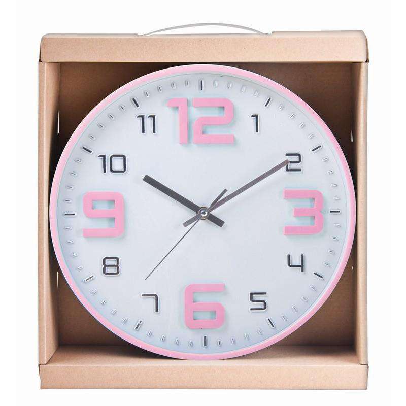 Clock Easy To Read 30cm 3Asst - Dollars and Sense