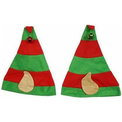 Christmas Elf Hat with Ears and Bell - Assorted