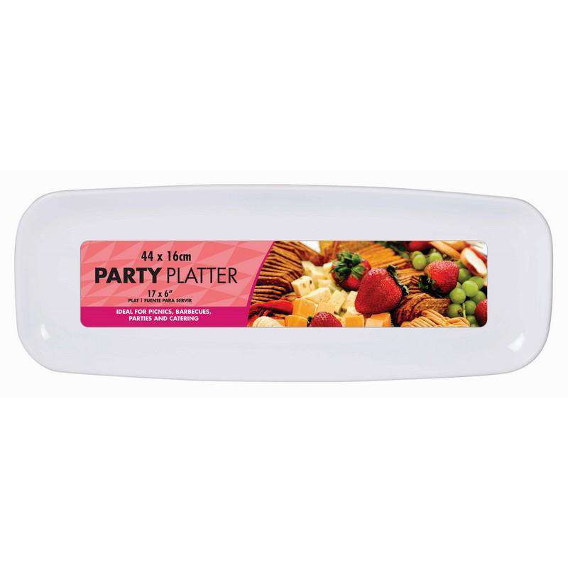 Party Serving Platter Rectanle 16x44.5cm - Dollars and Sense