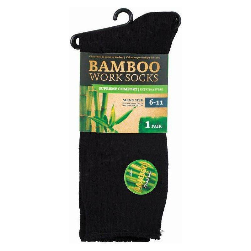 Bamboo Work Sock Mens 6 to 11 1Pr - Dollars and Sense