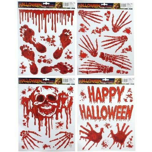 Bloody Window Cling - Assorted - Dollars and Sense