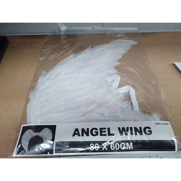 Angel Wings Adults White 80x60cm - Dollars and Sense
