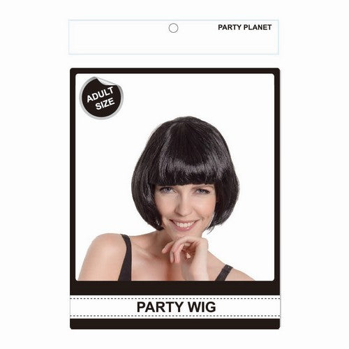 Party Wig Black Bob - 1 Piece - Dollars and Sense