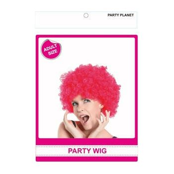 Party Wig Pink Afro - 1 Piece - Dollars and Sense