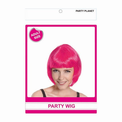 Party Wig Pink Bob - 1 Piece - Dollars and Sense