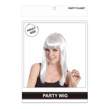 Party Wig Long White - 1 Piece - Dollars and Sense