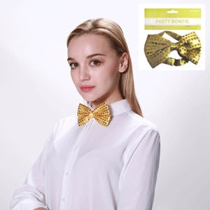 Party Bowtie Sequin Yellow - 1 Piece - Dollars and Sense