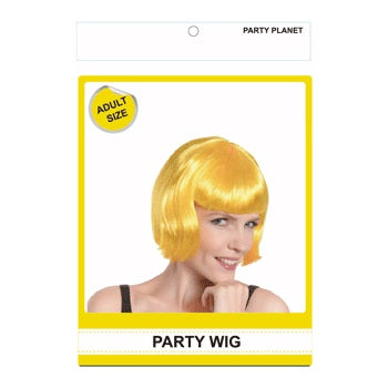 Party Wig Yellow Bob - 1 Piece - Dollars and Sense