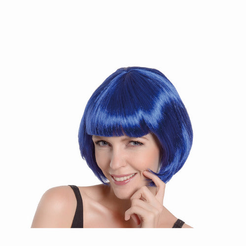 Party Wig Blue Bob - 1 Piece - Dollars and Sense